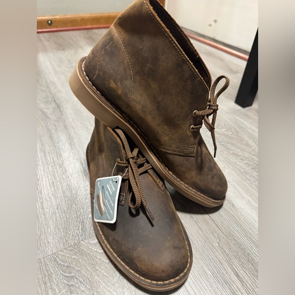 Clarks Dark Brown Leather Chukka Boots | Size 9.5 - Picture 6 of 9